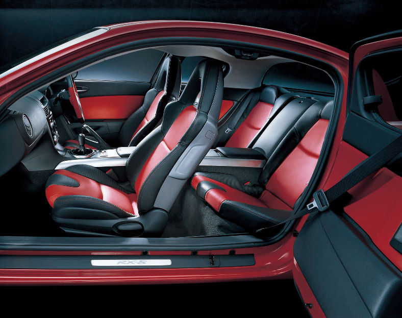 RX-8 Type S two-tone red interior